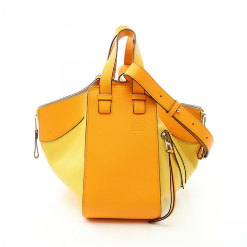 LOEWE Hammock Bag 小號兩用手提包 皮革 橙色 黃色 二手 女款