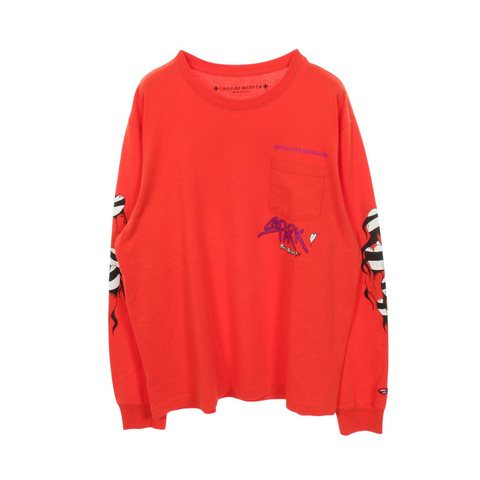 Chrome Hearts × Matty Boy SPARK THE HEART 附口袋長袖T卹 純棉 紅色 二手 男款
