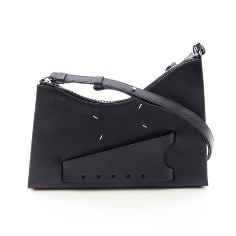 Maison Margiela Snatched Hobo 單肩包，黑色皮革，二手女款