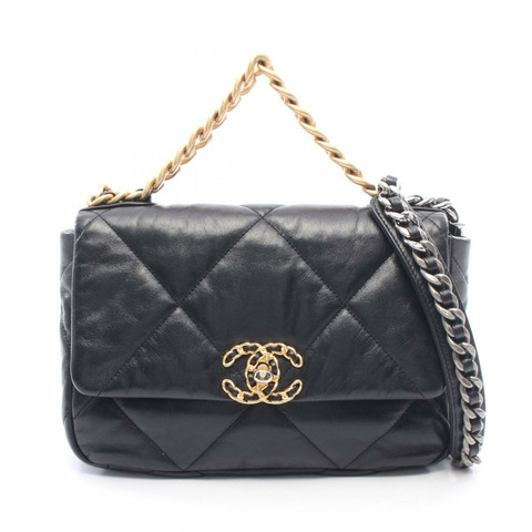 香奈兒 (CHANEL) 19 dix-neuf 19 Matelasse 2WAY 肩背包 AS1160 黑色皮革 二手 女士