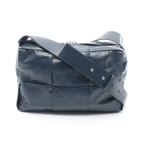 BOTTEGA VENETA Arco 相機包 單肩包 皮革 海軍藍 二手 男士