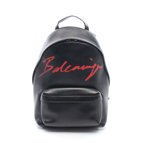 BALENCIAGA EVERYDAY 背包 雙肩包 552379 皮革 黑色 紅色 二手 女款