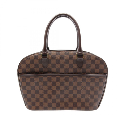 路易威登 Sarria Horizontal Damier Ebene 手提包 N51282 PVC塗層帆布皮革 棕色 二手 女士