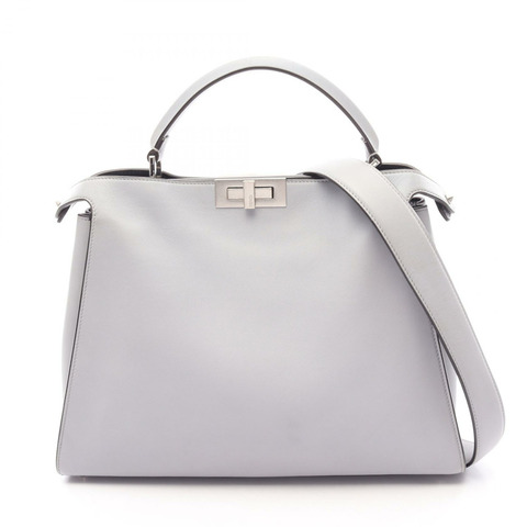 FENDI Peekaboo Essential 2WAY 手提包 8BN300 Fraser Blue 二手女款