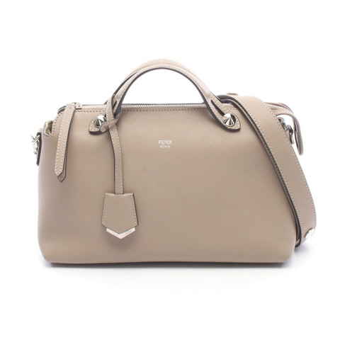 FENDI BY THE WAY 中型（兩用）手提包 8BL124-1D5 皮革 米色 二手 女士