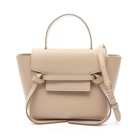 CELINE Belt bag nano 2WAY 手提包 189003ZVA･18CT 皮革 米色 二手 女士