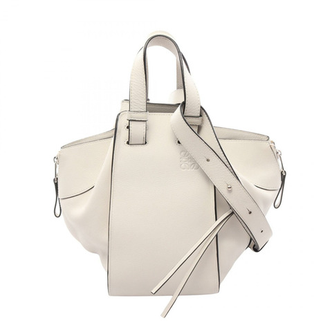 LOEWE Hammock Bag 小號兩用手提包 白色真皮 二手 女款