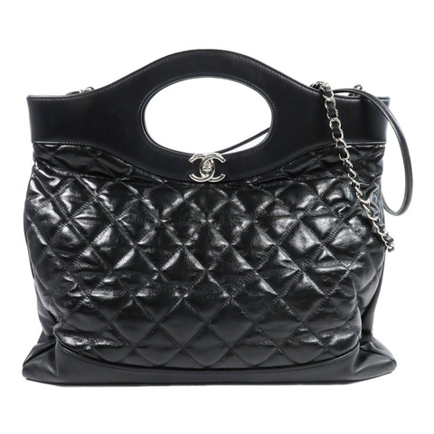 CHANEL 牛皮皮革Chanel 31 Large鏈帶手挽肩背兩用袋