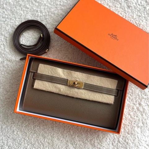 Hermes 愛馬仕 Kelly Togo 大象灰金扣 ep皮
