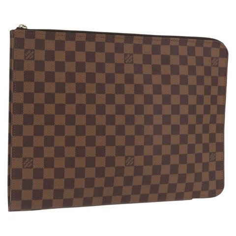 路易威登 Damier Ebene Posh Documents 手拿包 LV 正品 199015A
