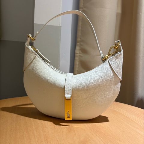 Polo ID mini 腋下包 半月包 白