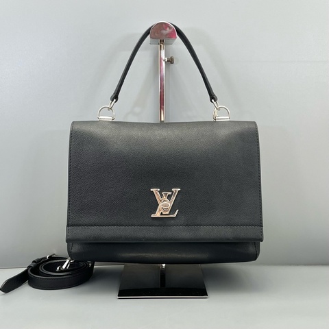 LV 路易威登lockme手提單肩包黑色
