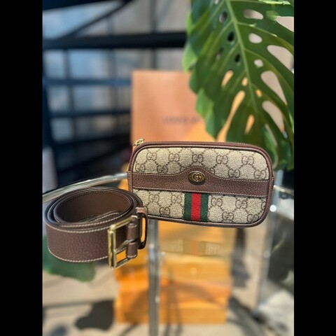 98♥️Gucci Ophidia 皮革腰包/斜背包