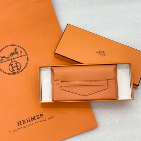 99♥️Hermes faco 橘色零錢包/多功能小包