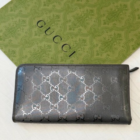 閒置♥️ Gucci銀色長夾