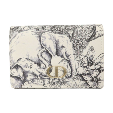 Dior 牛皮皮革Caro XS Wallet金扣錢包
