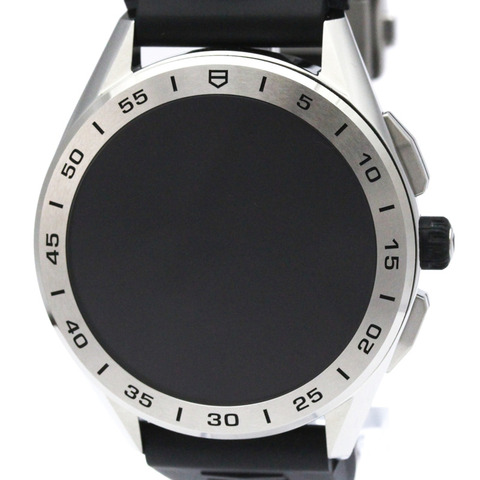 TAG HEUER 豪雅 Connected 系列精鋼橡膠石英男錶 SBG8A12 拋光款