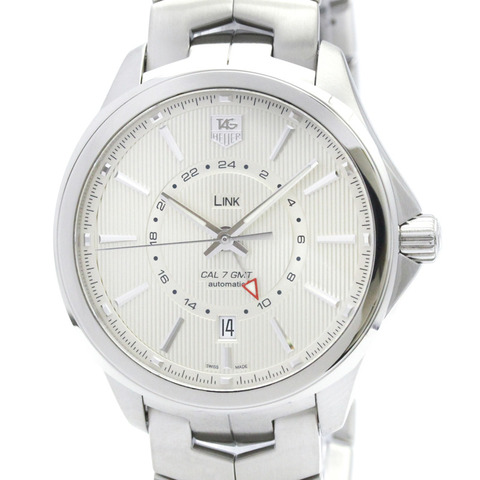 TAG HEUER 豪雅 Link Calibre 7 GMT 精鋼自動腕錶 WAT201B 拋光