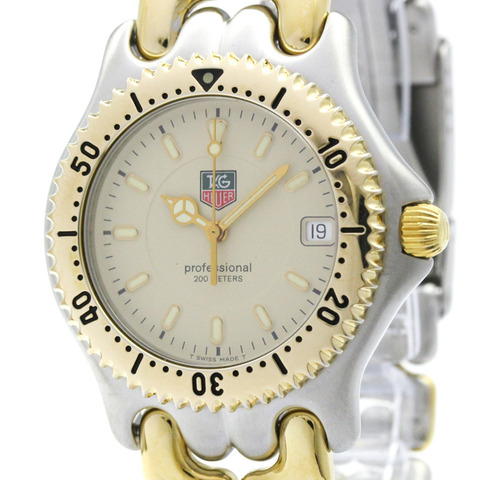 TAG HEUER Sel Professional 鍍金鋼中型腕錶 WG1121 拋光