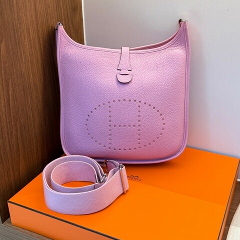 99♥️Hermes  Evelyne29 錦葵紫銀扣 U刻