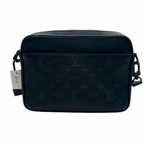 【美收精品】Louis Vuitton 黑色老花郵差包  D-30【隔月月中將轉賣至日本 上架期限30天】