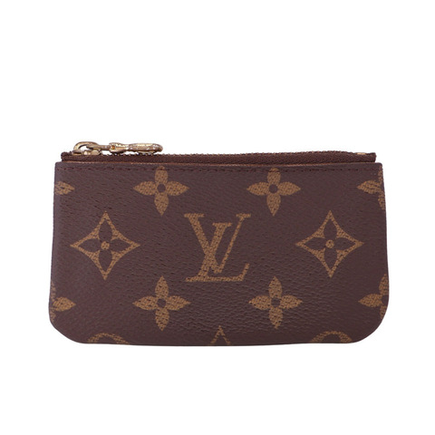 LOUIS VUITTON LV 路易威登 鑰匙圈 零錢包 棕色 原花帆布 M62650