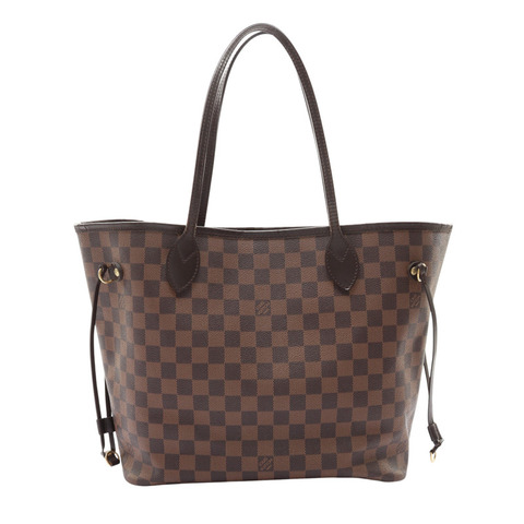 LOUIS VUITTON LV 路易威登 Neverfull MM 手提包 棕色 棋盤格帆布 N51105