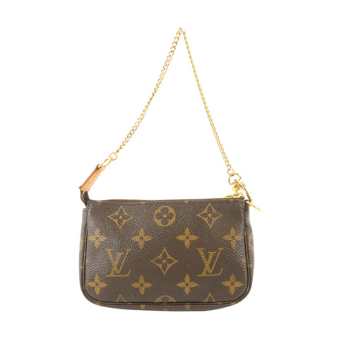 LOUIS VUITTON Monogram Mini Pochette Accessoires金扣手挽袋