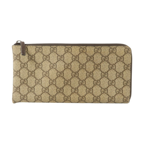 GUCCI 塗層帆布Long Zip Pouch小袋