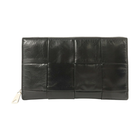 BOTTEGA VENETA 牛皮皮革Zipper Long Wallet銀扣長錢包