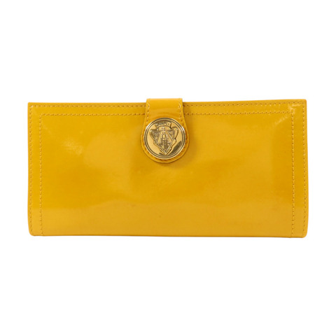 GUCCI 漆皮皮革Long Wallet金扣長錢包