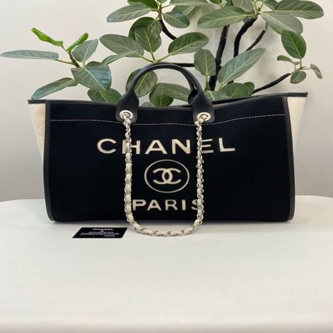 Chanel 香奈兒托特包 黑白拼