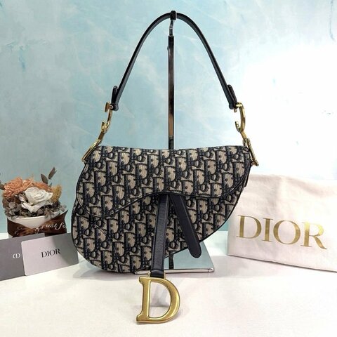 DIOR Saddle緹花馬鞍包