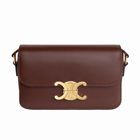 Celine 女士 TEEN TRIOMPHE 徽標單肩包均碼碼18.5cm*7cm*13.5cm