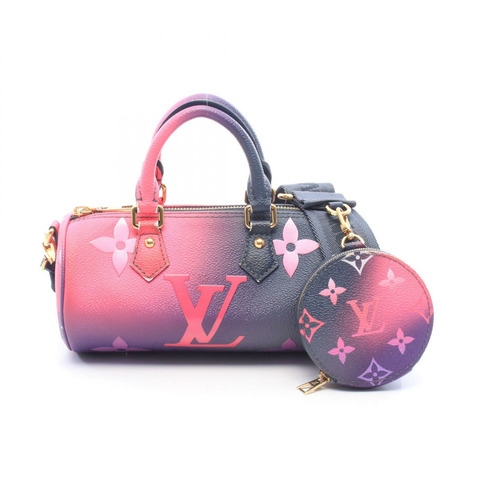 路易威登 Papillon BB 斜背包 M59860 Monogram Giant 紫紅色 二手