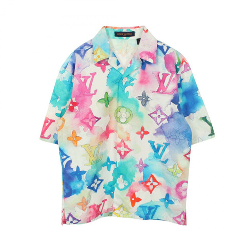 路易威登 Monogram 水彩襯衫 RM211VBT3 純棉 多色 二手 S 碼