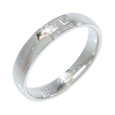 HERMES 18K白金Ever Herakles Wedding Ring鑽石戒指
