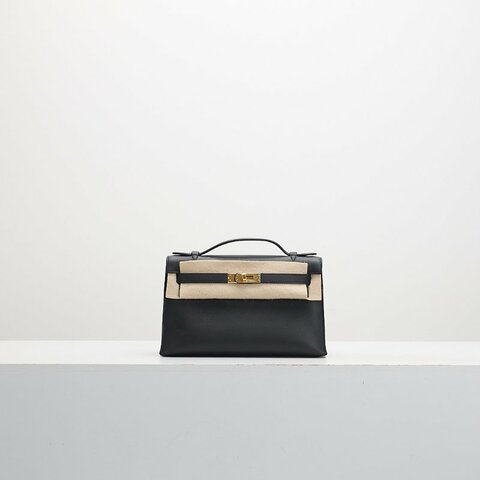 Hermès Mini Kelly 一代黑金U刻