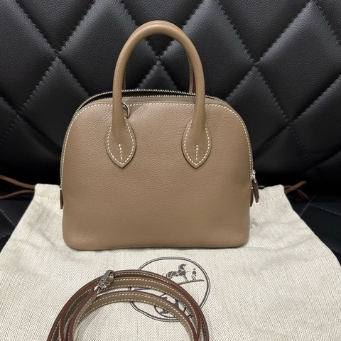 Hermes 愛馬仕 bolide mini 大象灰 手提包斜挎包