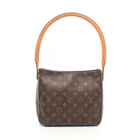 路易威登 Looping MM 單肩手提包 M51146 Monogram 帆布皮革二手 LV