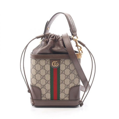 GUCCI Ophidia GG Supreme 迷你水桶斜背包 752583 帆布 二手