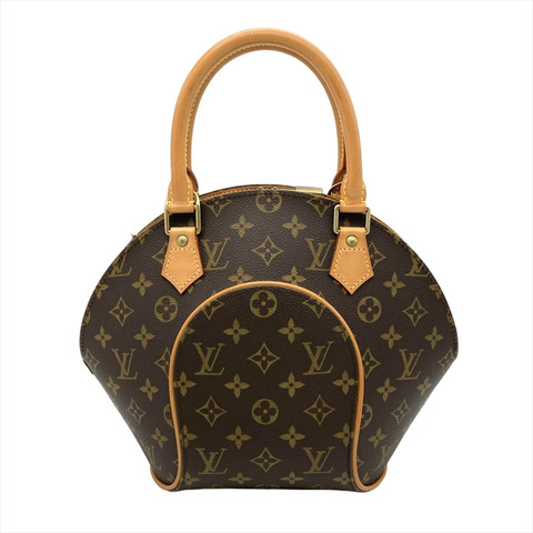 路易威登 (Louis Vuitton) Monogram Ellipse MM 手袋帆布 M51126 棕色金色五金 MI1928 女士