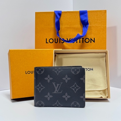 （99新閒置🎁） LV M61695 專櫃最新晶片 黑老花 短夾