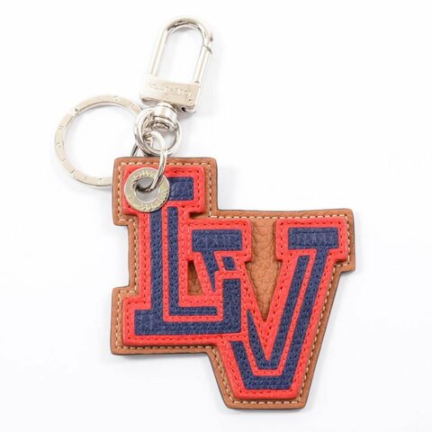 【翰貝格名牌館】全新真品 LV LEAGUE 皮革 字母 logo 手袋 吊飾 鑰匙釦 M61958 現貨 特價