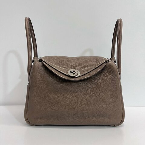 Hermes Lindy26大象灰 銀釦 Y刻 TC皮