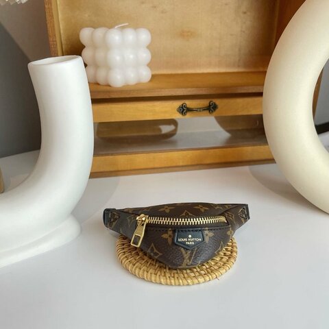 【翰貝格名牌館】閒置真品 LV PARTY BUMBAG mini 腰包 手環 拉鍊 零錢包 M6562A 現貨