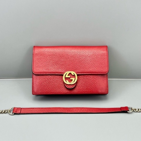 【超便宜大撿漏❗️最低價✨】Gucci 風琴Woc 鏈條單肩包｜斜背包