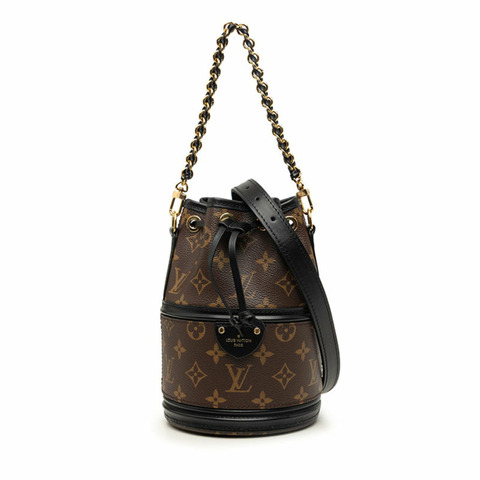 路易威登 Monogram Canoe 手提包/單肩包/2WAY M83480 棕色黑色皮革 女士 LOUIS VUITTON