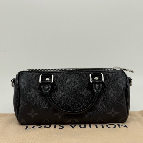 Louis Vuitton  LV路易威登 25年speedynano黑武士塗層帆布男女同款