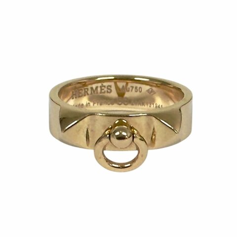 HERMES Collier de chien 18K玫瑰金 戒指